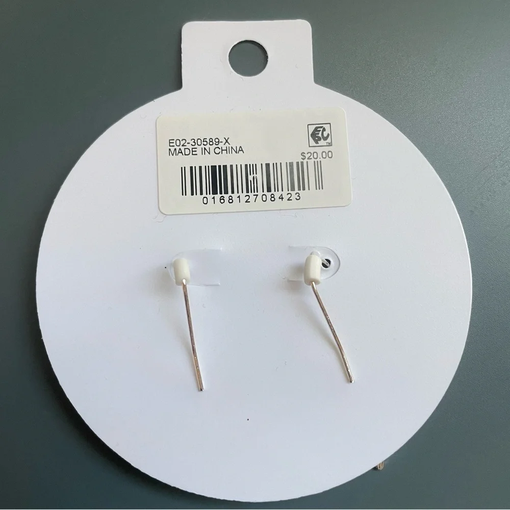 Holiday Wineglass Dangle Earrings - Picture 2 of 2